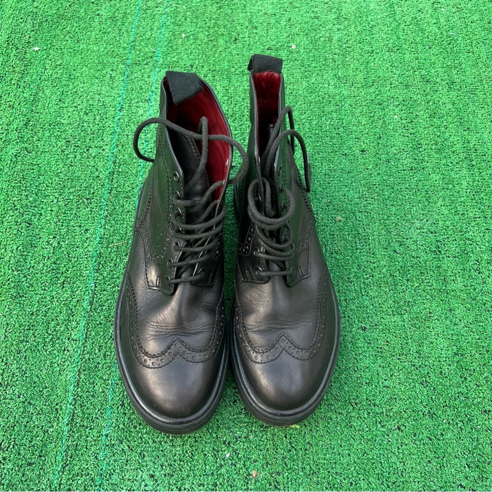Marc Jacobs all leather lace up platform shoes